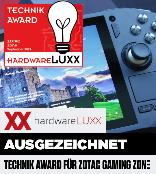 TECHNIK AWARD für ZOTAC GAMING ZONE HANDHELD
