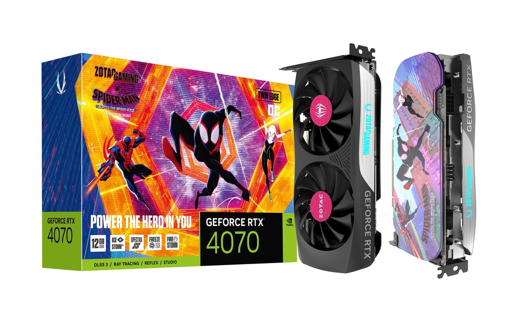  ZOTAC GAMING GEFORCE RTX 4070 Twin Edge OC SPIDER-MAN™: Across the Spider-Verse Bundle