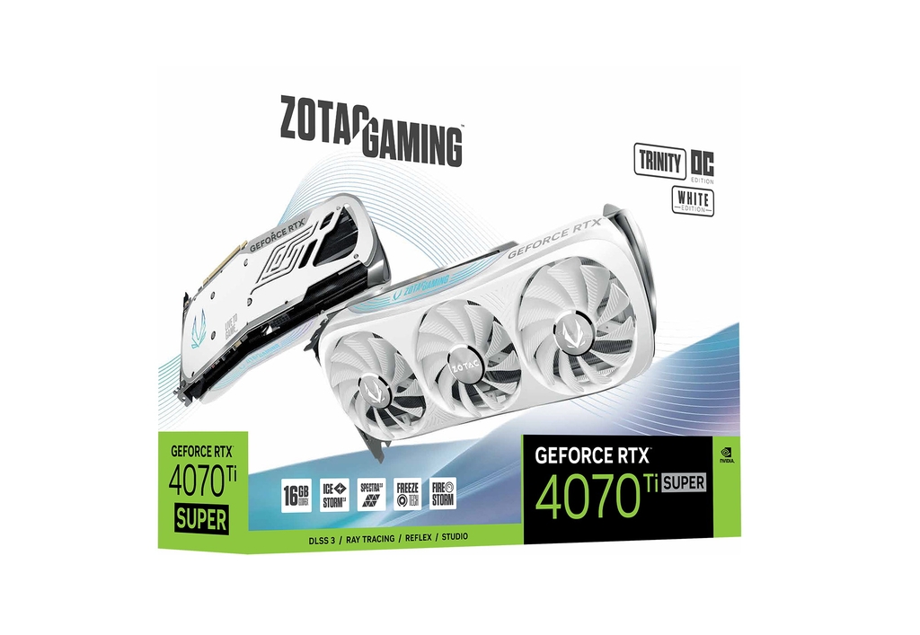 索泰 GeForce RTX 4070Ti  SUPER TRINITY OC 月白