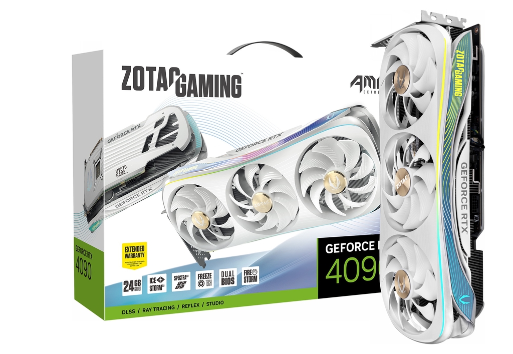 索泰 GeForce RTX 4090 AMP EXTREME AIRO 月白