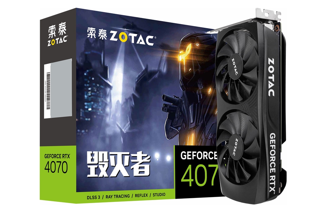索泰 GeForce RTX 4070-12GD6 毁灭者 OC HA