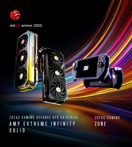 ZOTAC WINS 2025 RED DOT DESIGN AWARD!