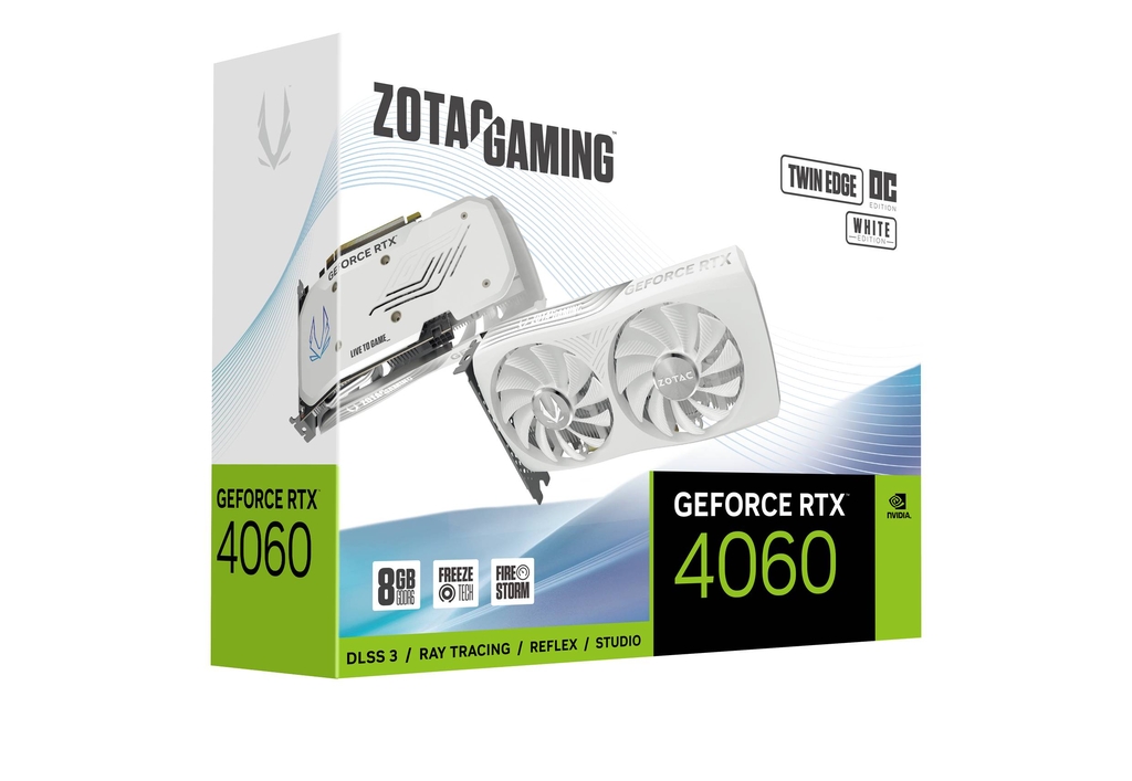 ZOTAC GAMING GeForce RTX 4060 8GB Twin Edge OC White Edition