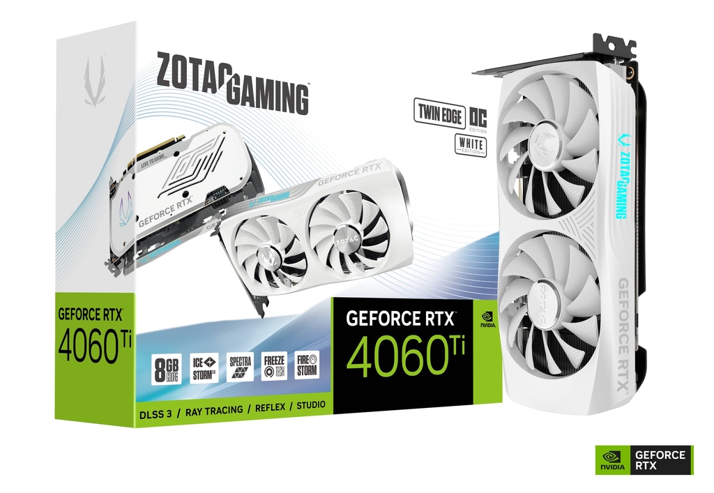 ZOTAC GAMING GeForce RTX 4060 Ti 8GB Twin Edge OC White Edition