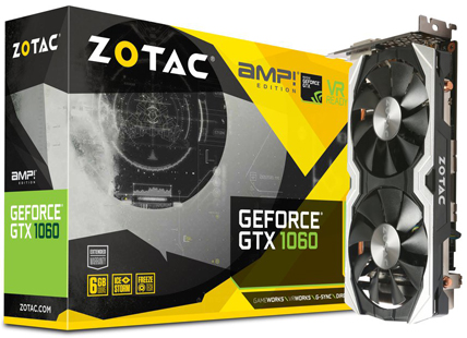 The ZOTAC GeForce GTX 1060 AMP! Edition