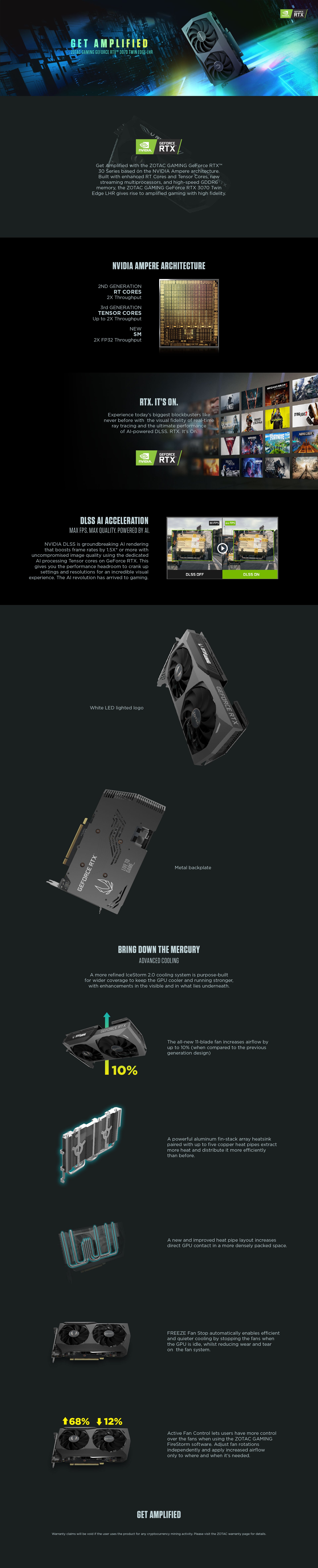 Tarjeta de video Zotac GeForce RTX 3070 Twin Edge LHR, 8GB, GDDR6, 256-Bit, HDMI - - en Elite Center