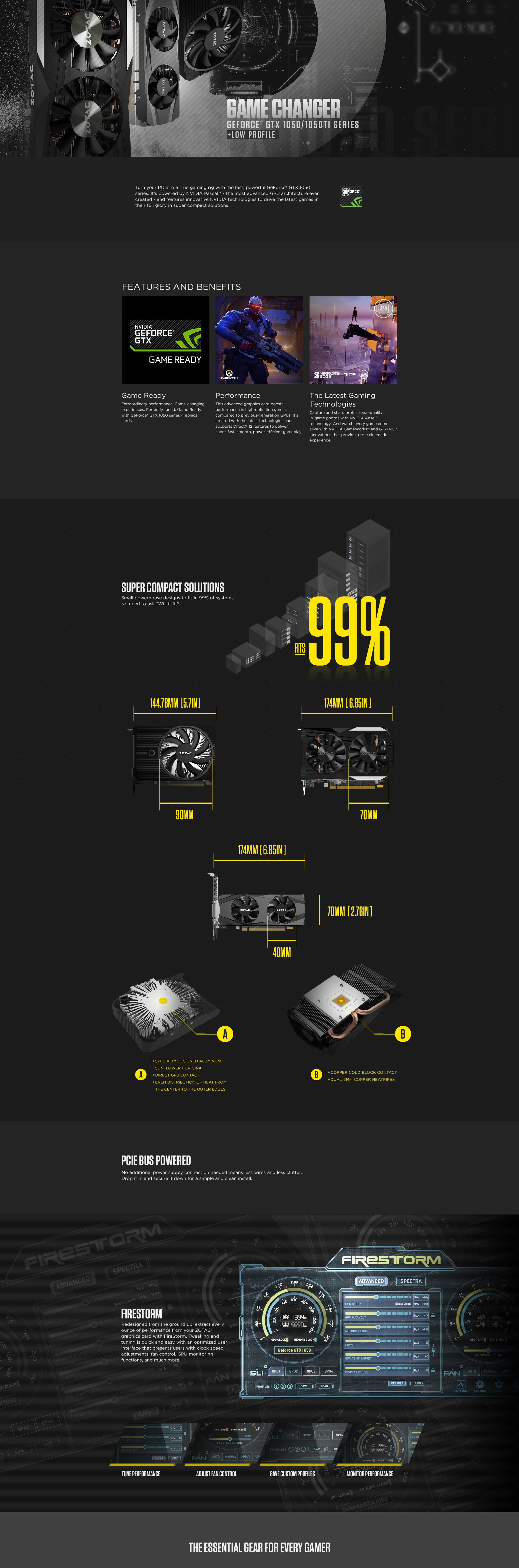 ZOTAC GeForce® GTX 1050 Ti Low Profile | ZOTAC ZOTAC GeForce® GTX 1050 Ti Low Profile | ZOTAC