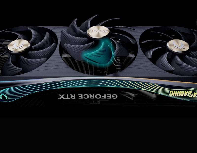 Placa de Video Zotac GeForce RTX 4080 Gaming Trinity, 16GB, GDDR6X,  256-bits, ZT-D40810D-10P