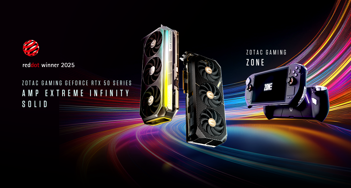 ZOTAC WINS 2025 RED DOT DESIGN AWARD!