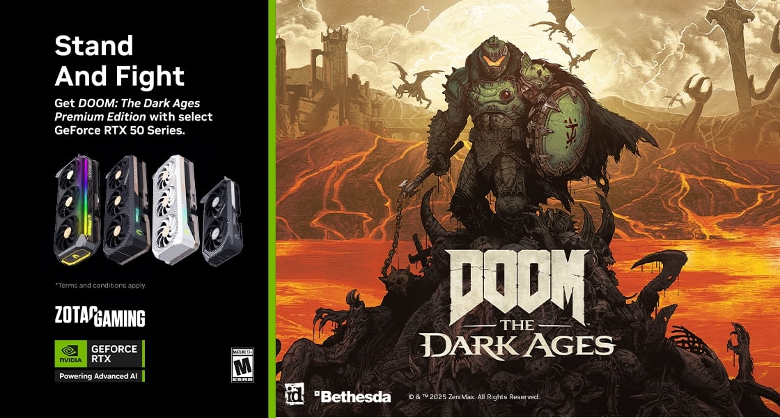 RTX 50 Series Game Bundle - Doom: The Dark Ages 