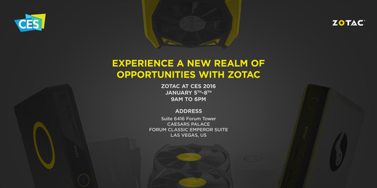 Experimente nuevas oportunidades con ZOTAC en CES 2016
