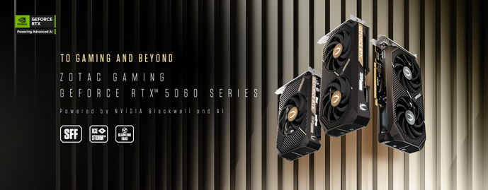 ZOTAC GAMING ANNOUNCES GEFORCE RTX 5060 GRAPHICS CARD SERIES POWERED BY NVIDIA BLACKWELL ARCHITECTURE
