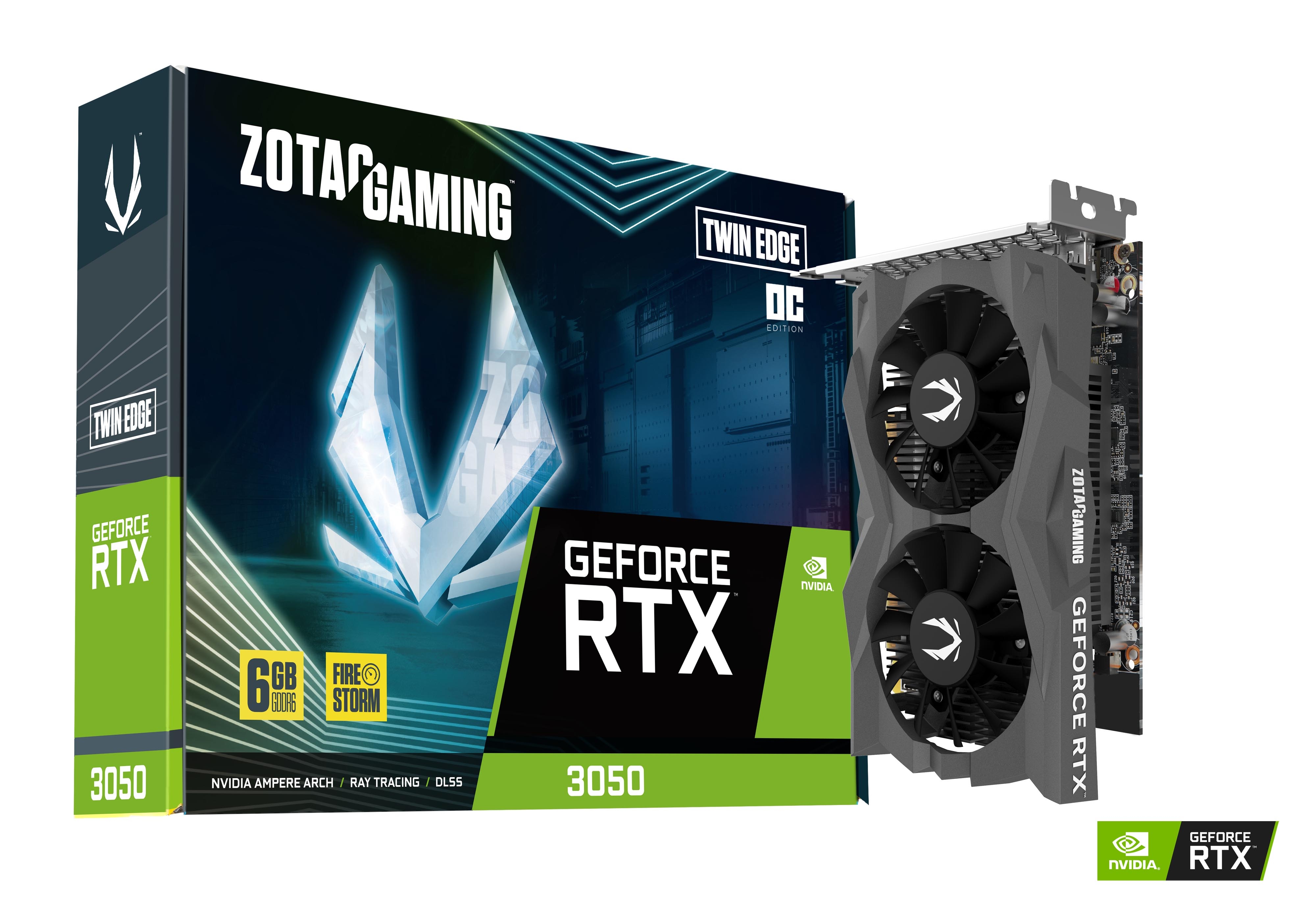 ZOTAC GAMING GeForce RTX 3050 6GB GDDR6 Twin Edge OC | ZOTAC