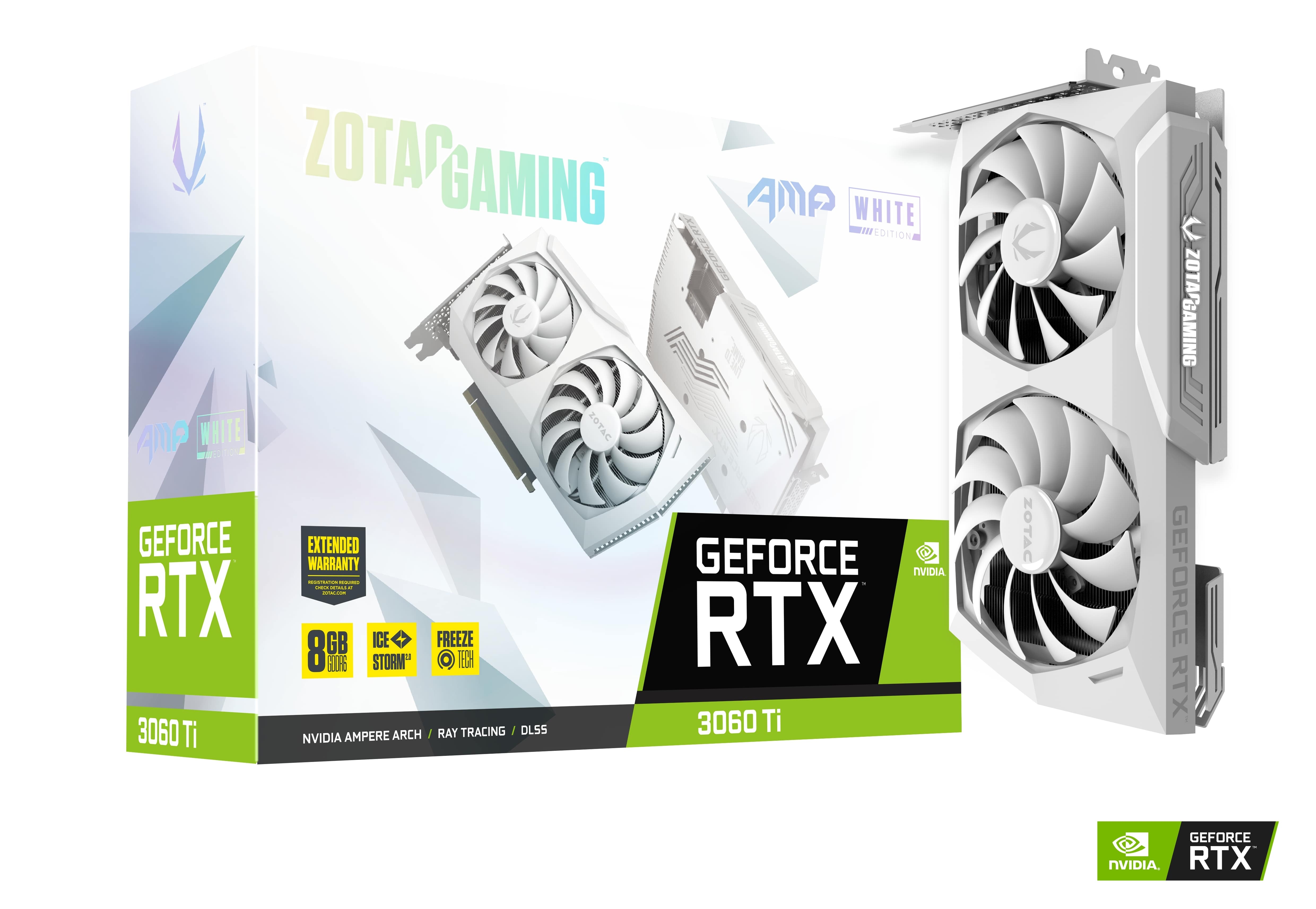 ZOTAC GAMING GeForce RTX 3060 Ti AMP White Edition LHR | ZOTAC