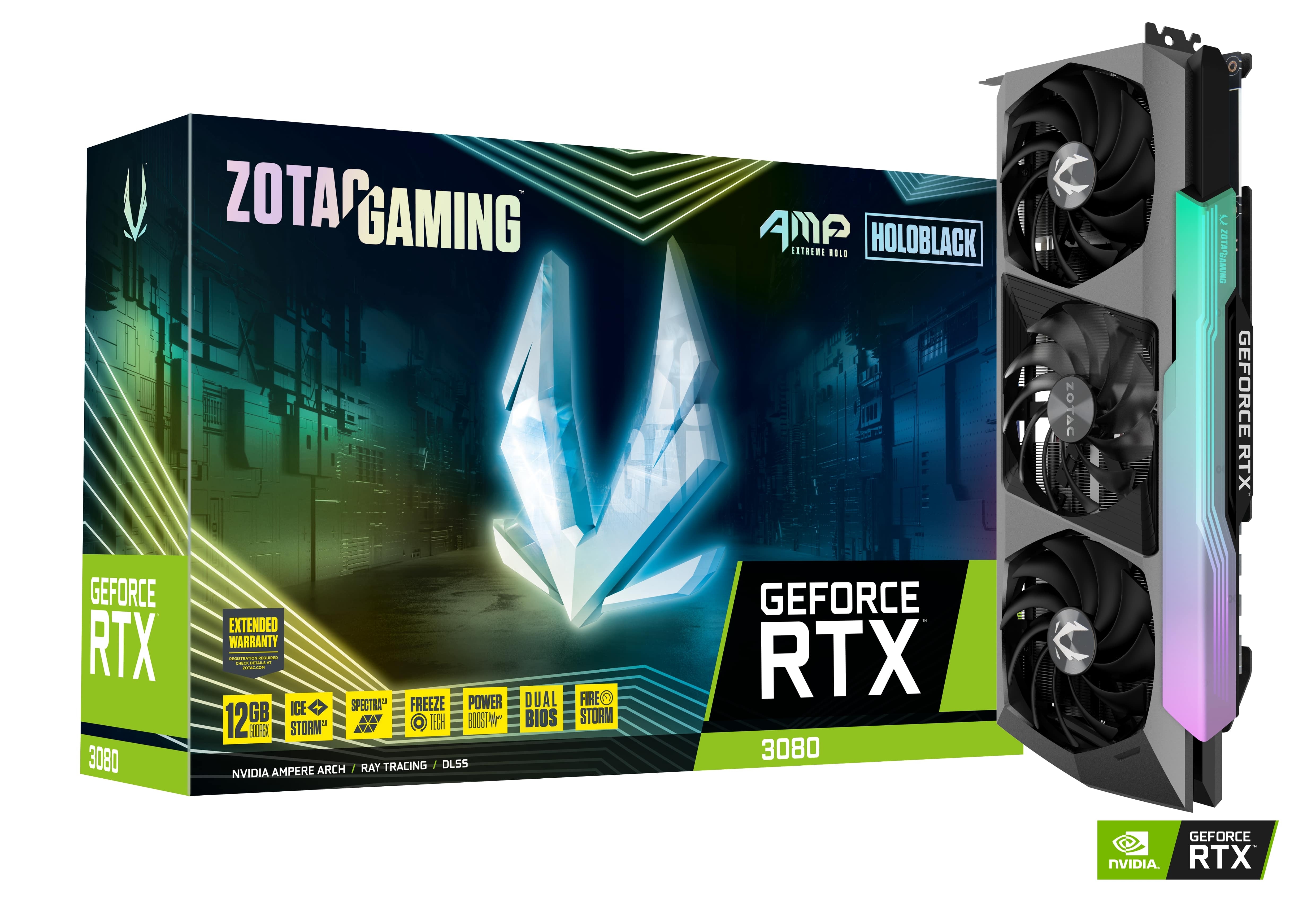 ZOTAC GAMING GeForce RTX 3080 AMP Extreme Holo LHR 12GB | ZOTAC