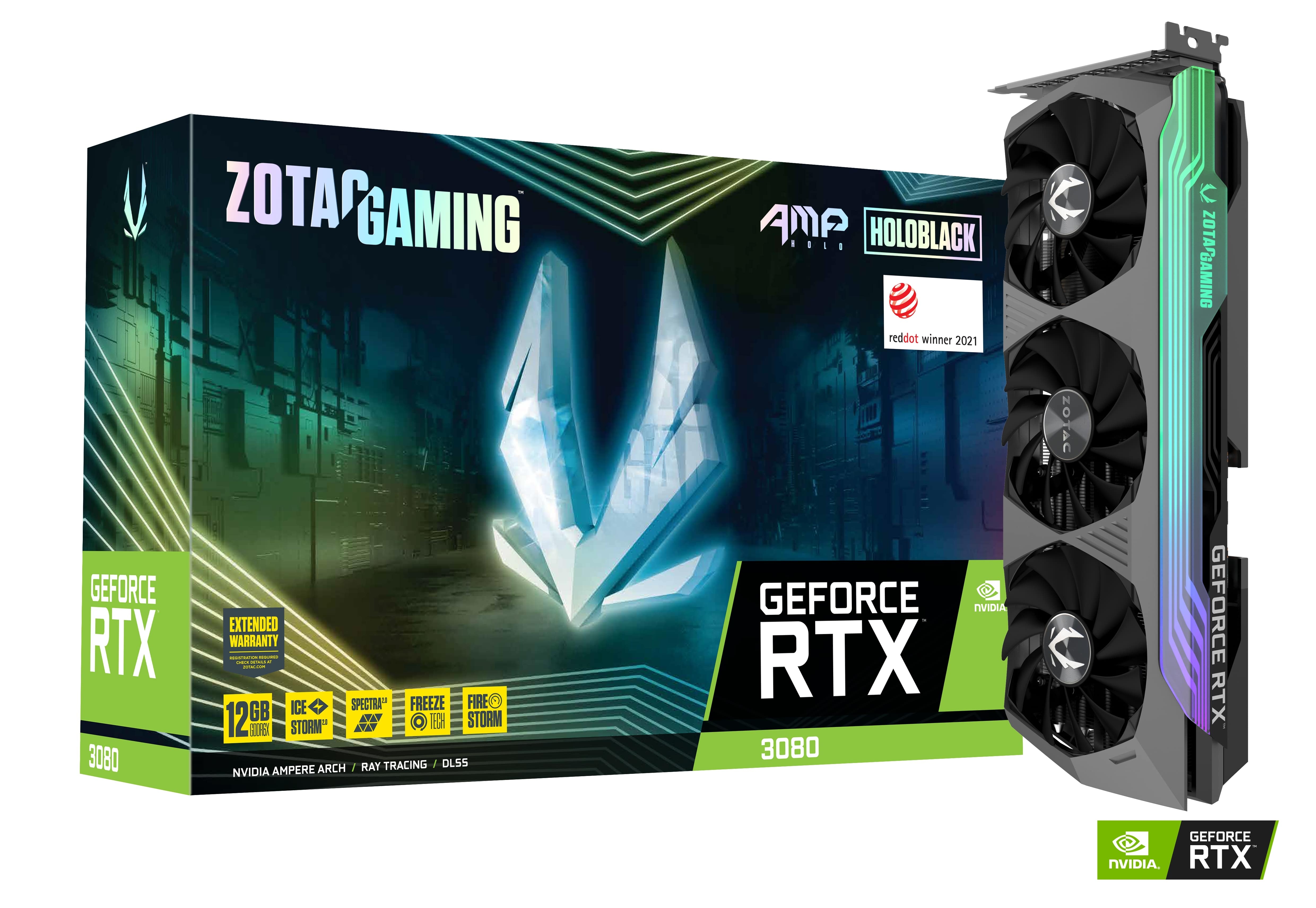 ZOTAC GAMING GeForce RTX 3080 AMP Holo LHR 12GB | ZOTAC