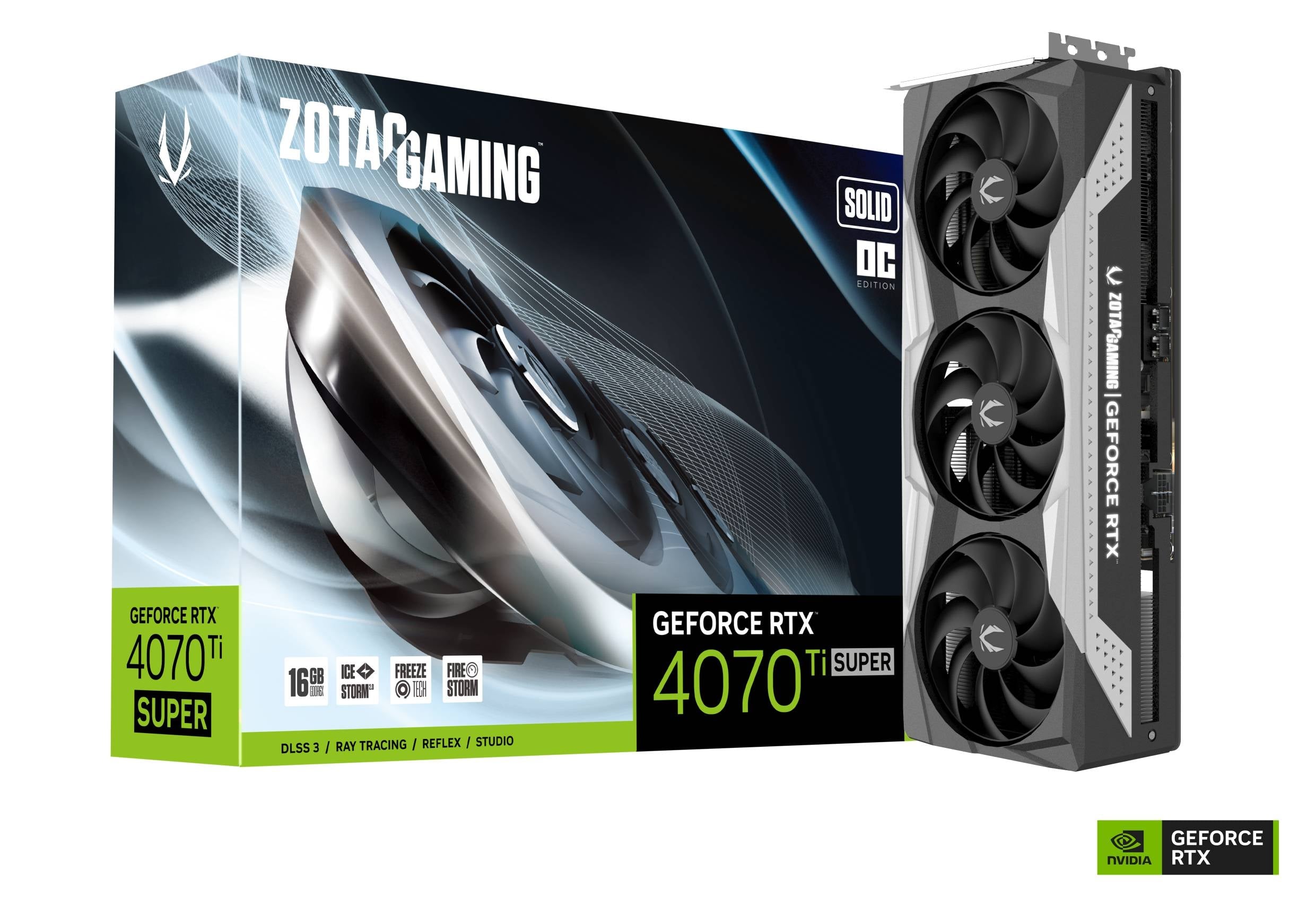 ZOTAC GAMING GeForce RTX 4070 Ti SUPER SOLID OC 16GB GDDR6X | ZOTAC