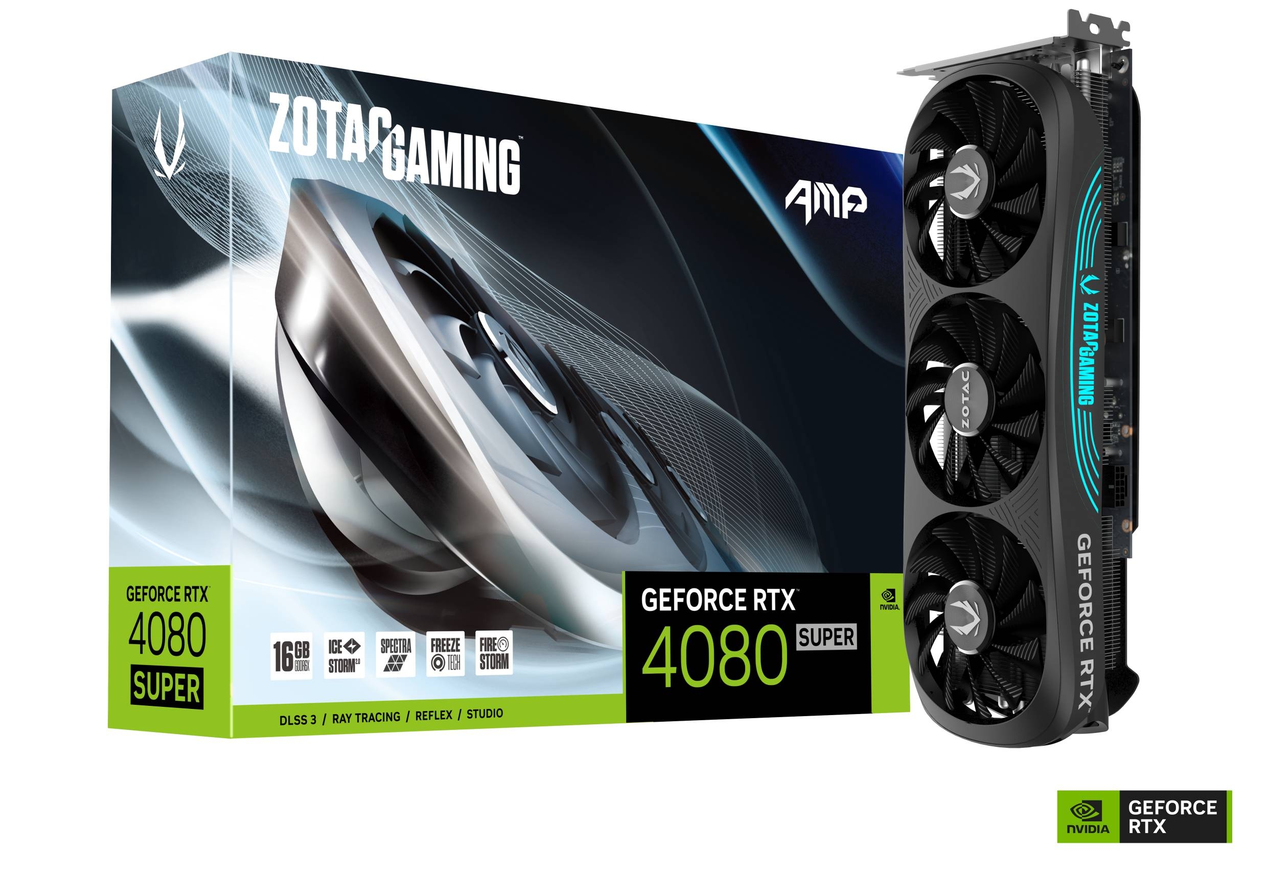 Tarjeta De Video Zotac  Zt D40820F 10P  Rtx 4080 Super Amp 16Gb Gddr6X  256Bit Dp 3 Hdmi 1 3 Fan - ZT-D40820F-10P