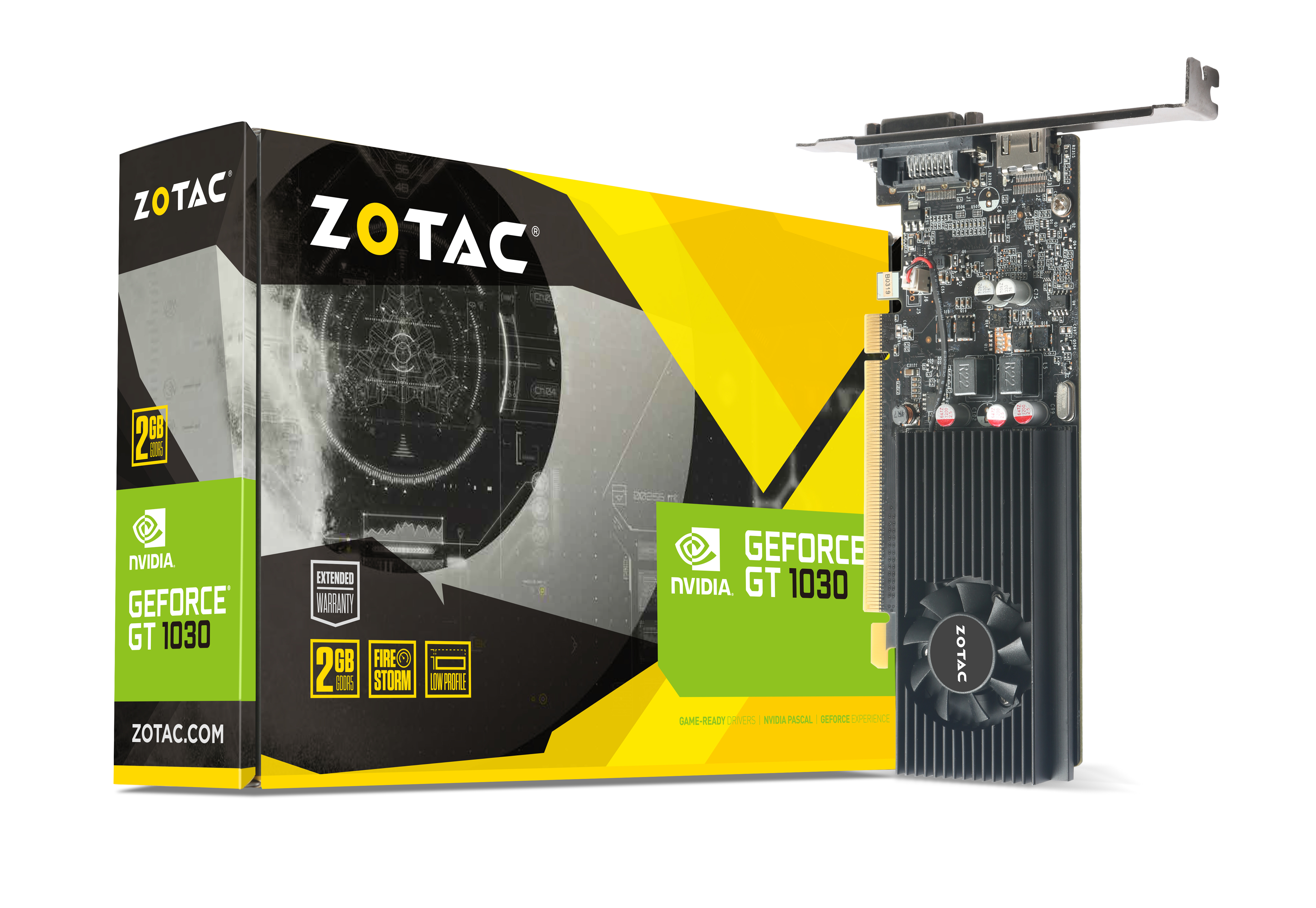 Zotac Geforce Gt 1030 2gb Gddr5 Hdmi Dvi Low Profile Zotac