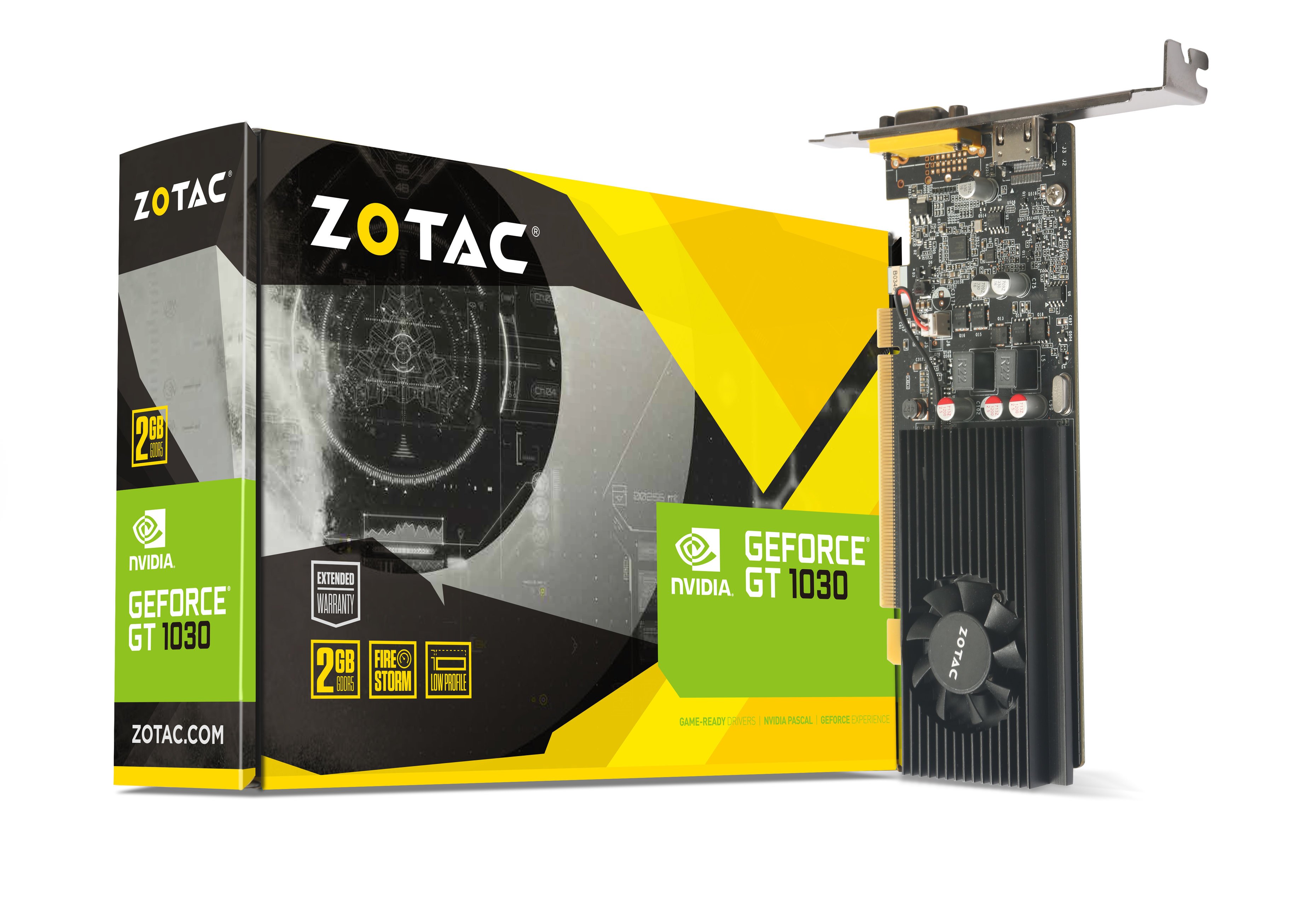 Zotac Geforce Gt 1030 2gb Gddr5 Hdmi Vga Low Profile Zotac
