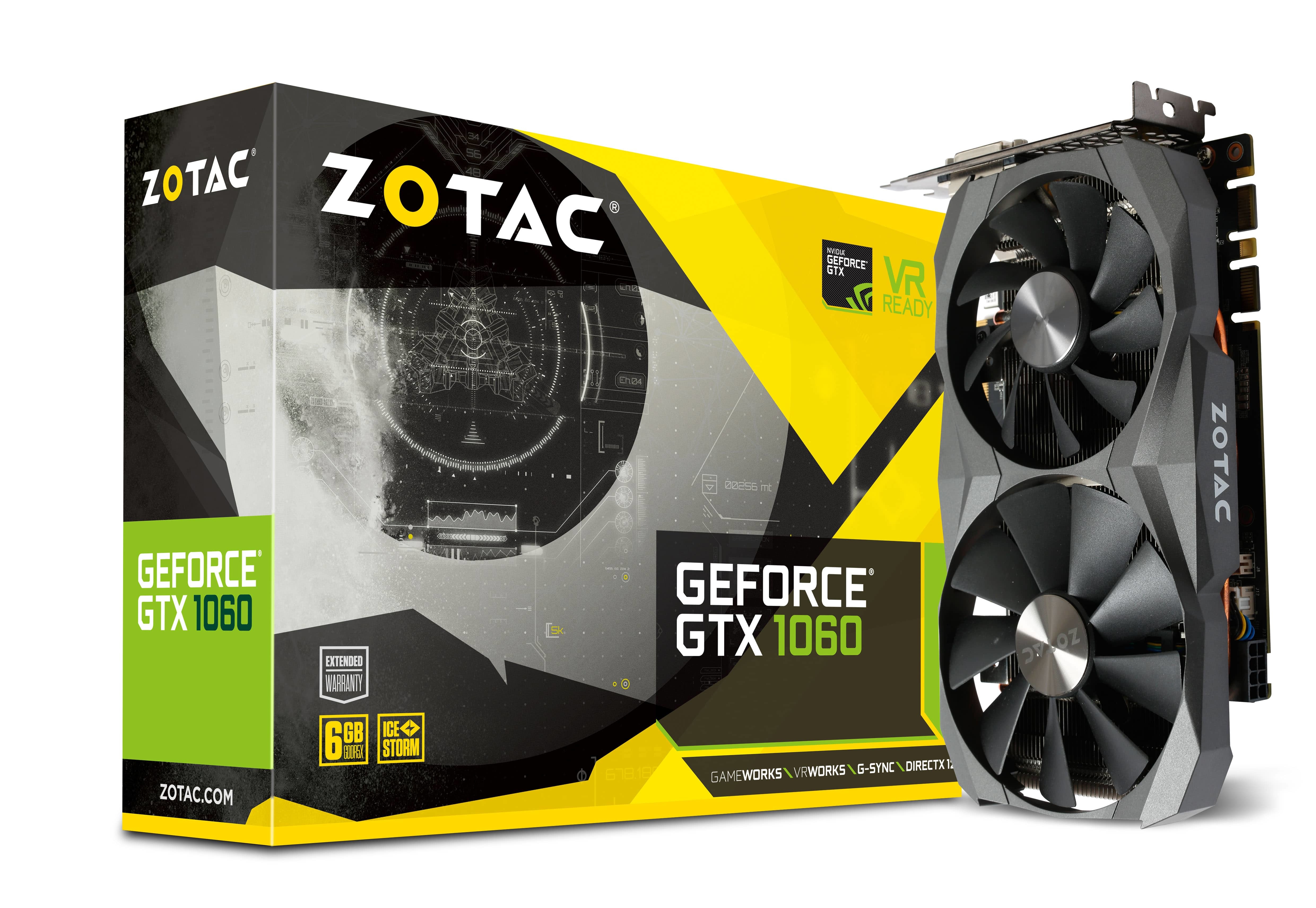 dukke Rædsel Passende ZOTAC GeForce GTX 1060 6GB GDDR5X | ZOTAC