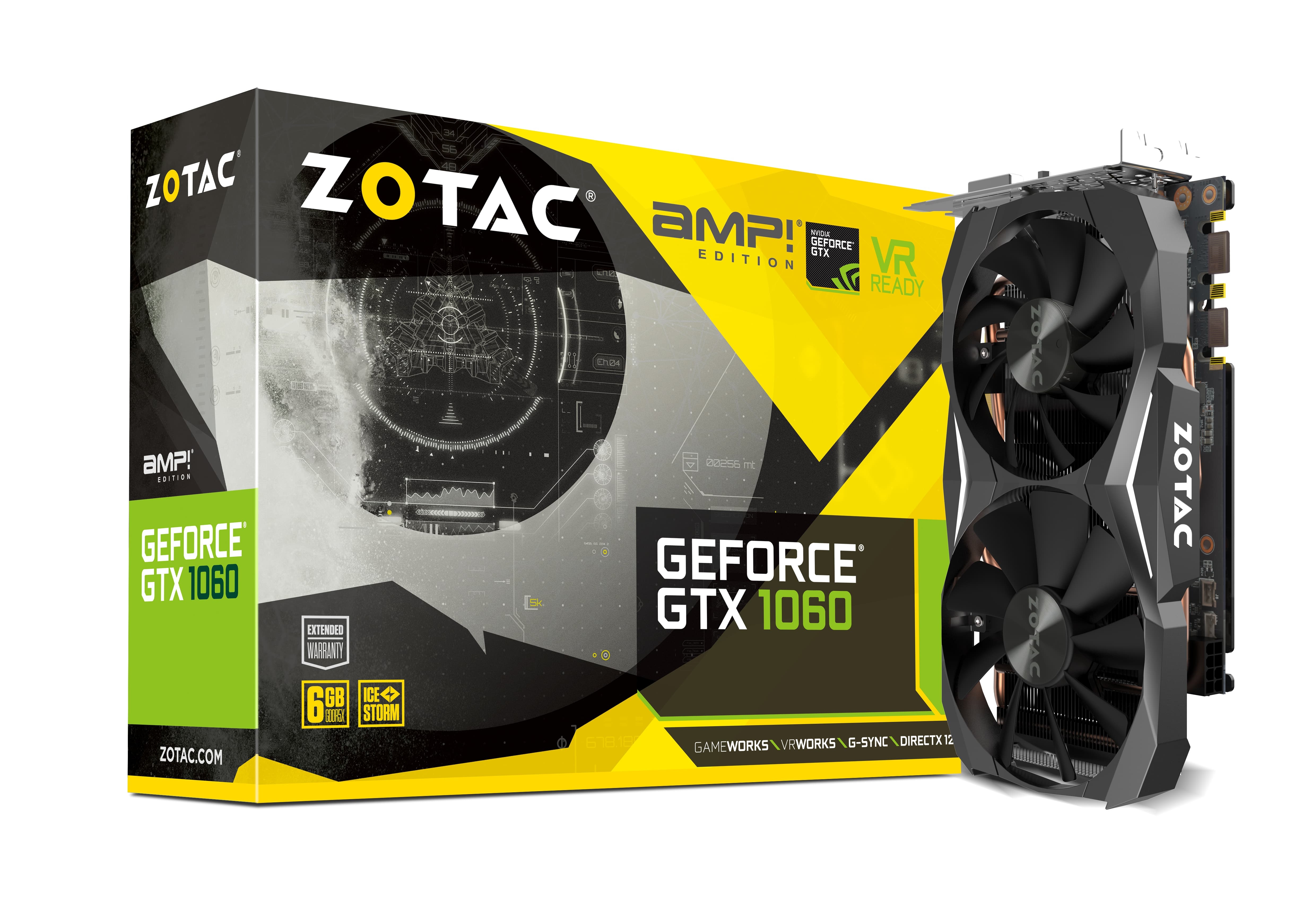 ZOTAC GeForce GTX 1060 AMP Edition 6GB GDDR5X | ZOTAC