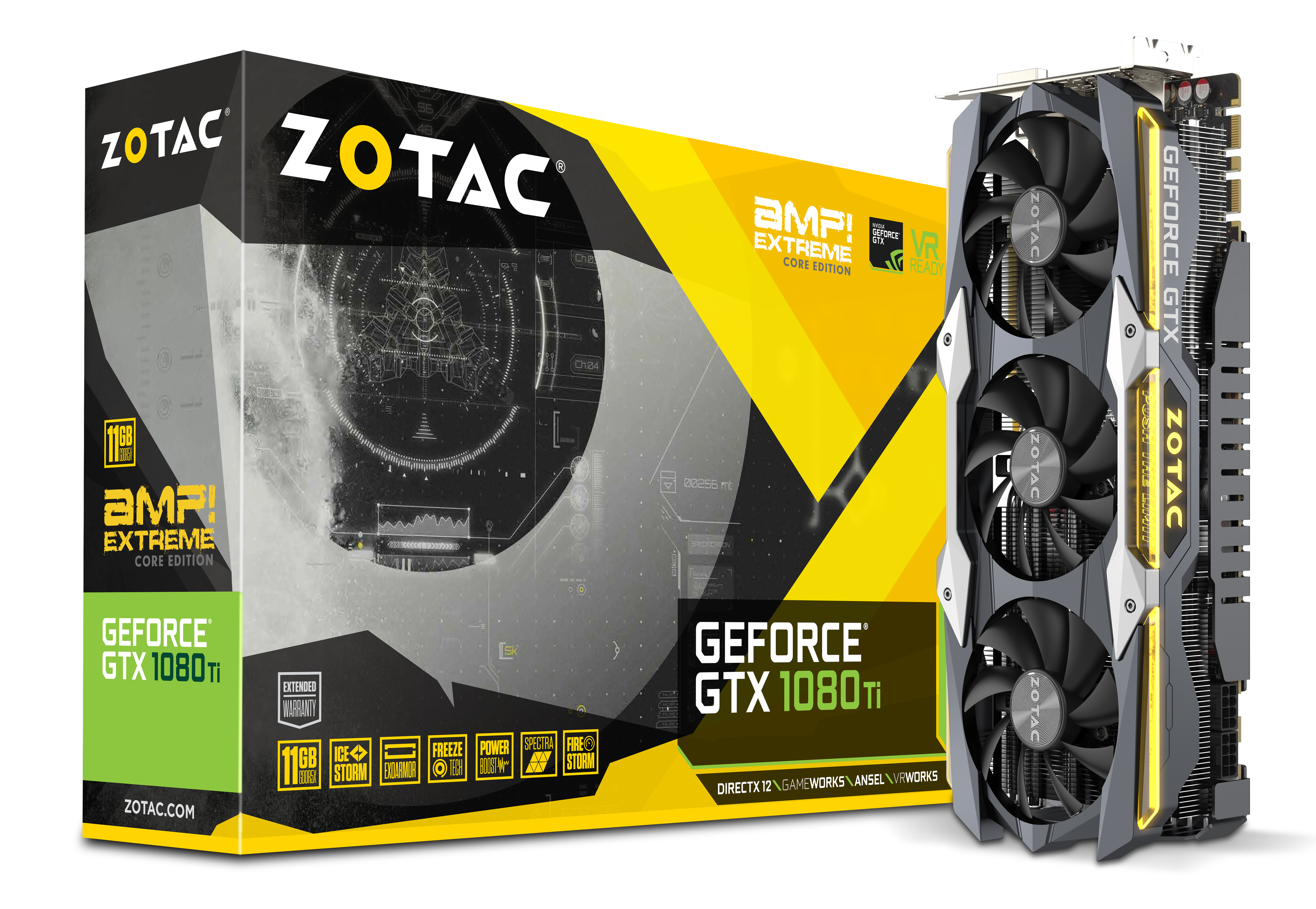 PC/タブレット PC周辺機器 ZOTAC GeForce® GTX 1080 Ti AMP Extreme Core Edition | ZOTAC