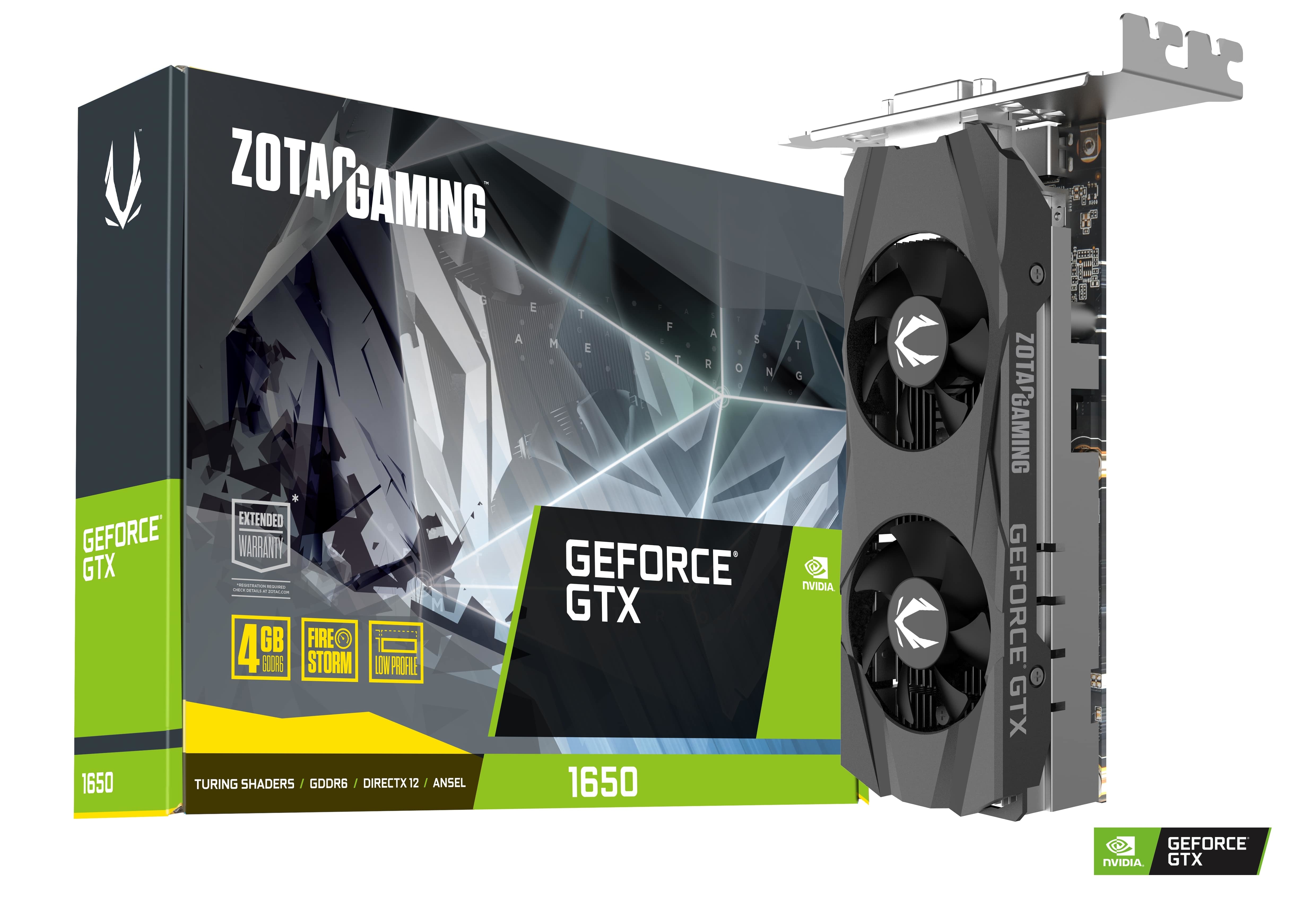 ZOTAC GAMING GeForce GTX 1650 Low Profile GDDR6 | ZOTAC