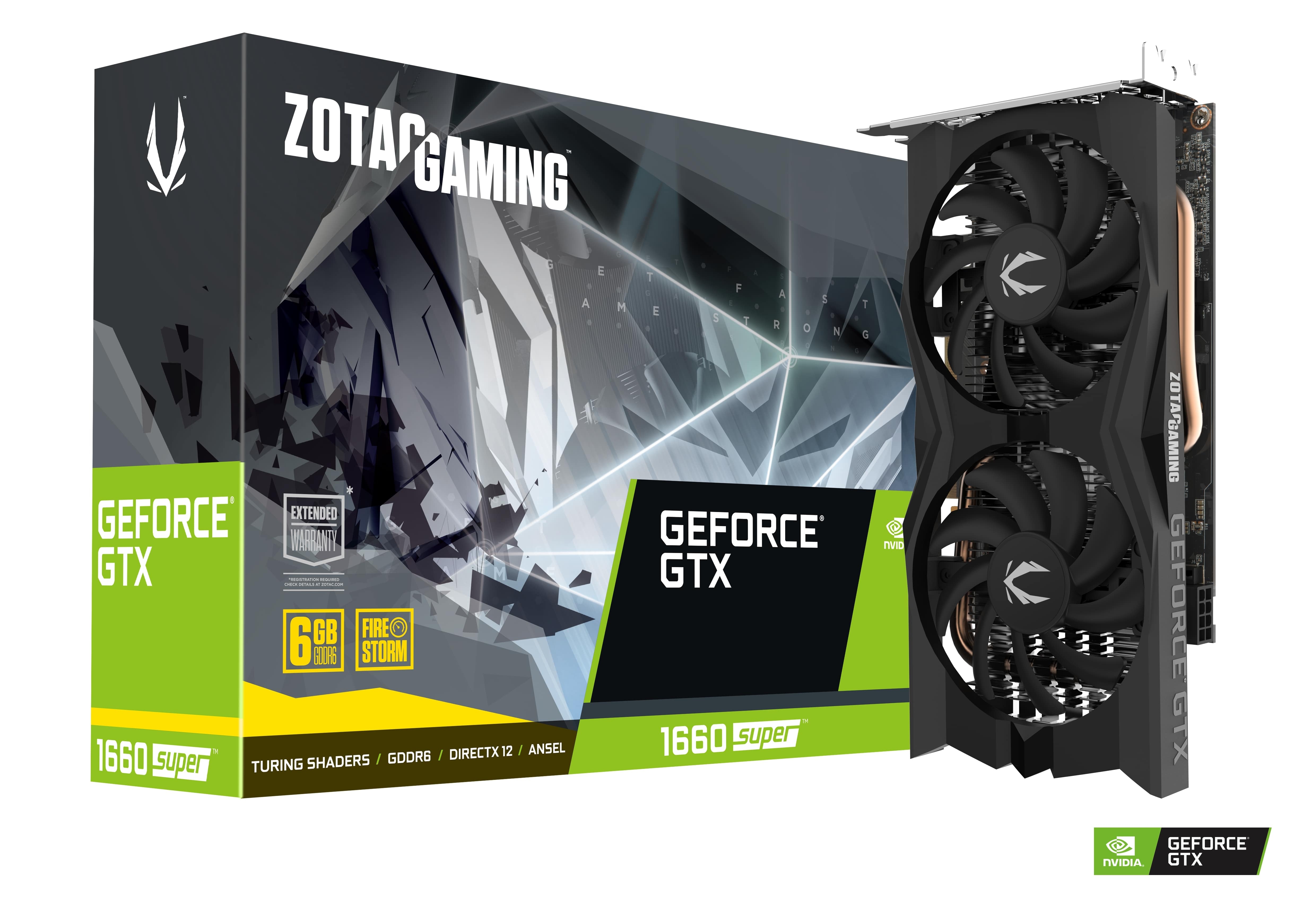 ZOTAC GAMING GeForce GTX 1660 SUPER Twin Fan Black | ZOTAC