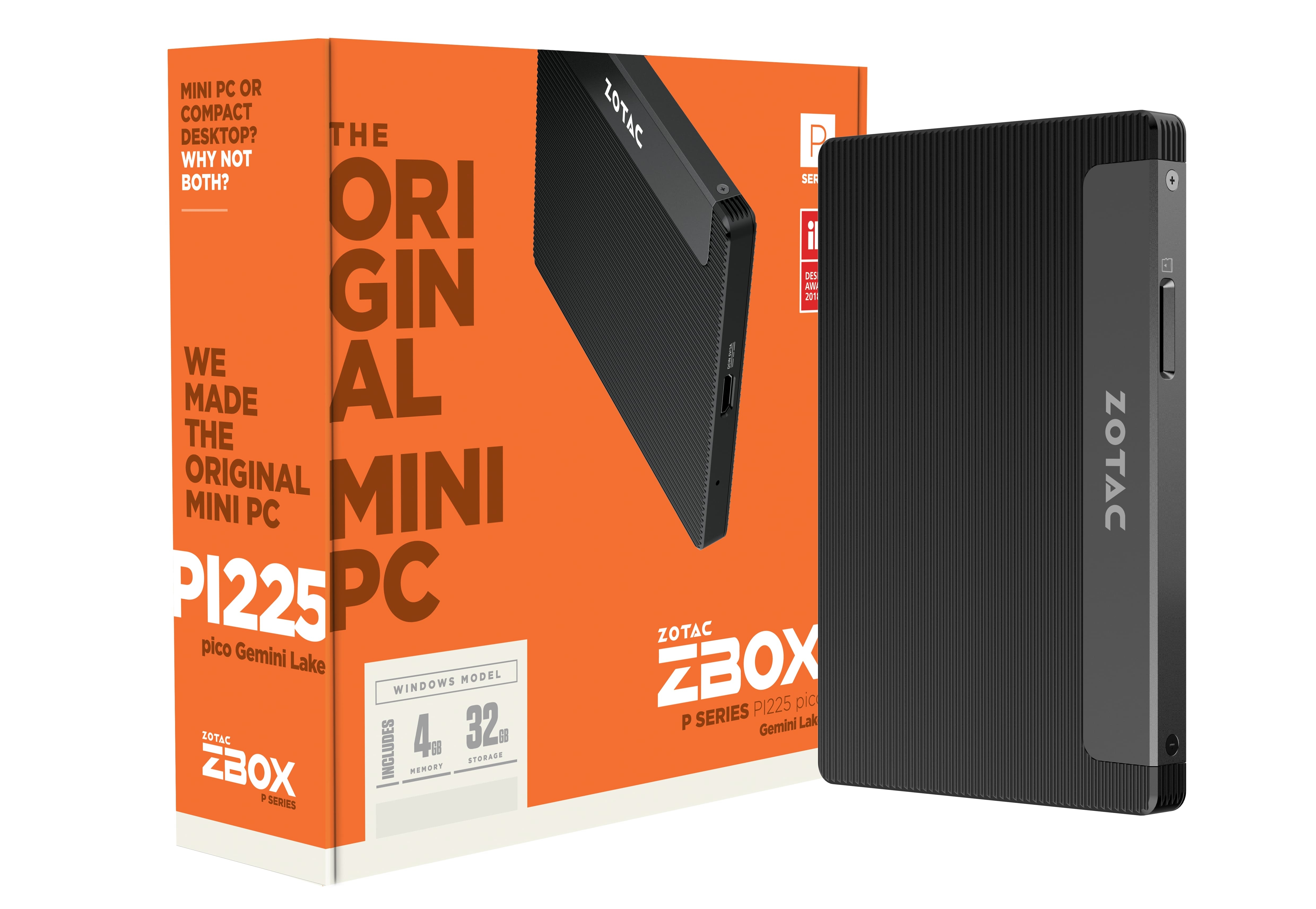 ZBOX PI225 pico Gemini Lake with Windows 10 | ZOTAC
