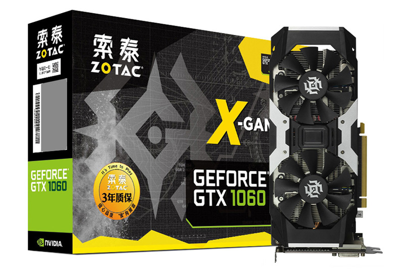 索泰GeForce® GTX1060-6GD5 X-Gaming OC | ZOTAC