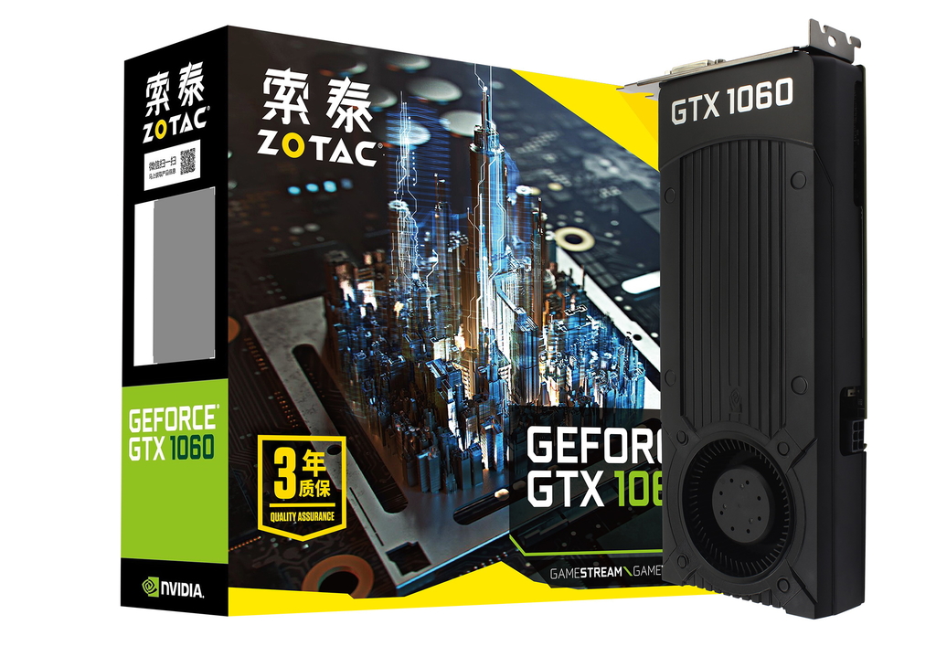 索泰 GeForce® GTX1060-6GD5 麦克 PA