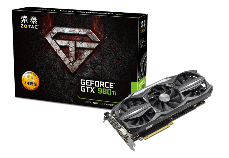 ZOTAC GeForce GTX980Ti 6GB 動作OK！ GeForce® GTX 980 Ti | ZOTAC