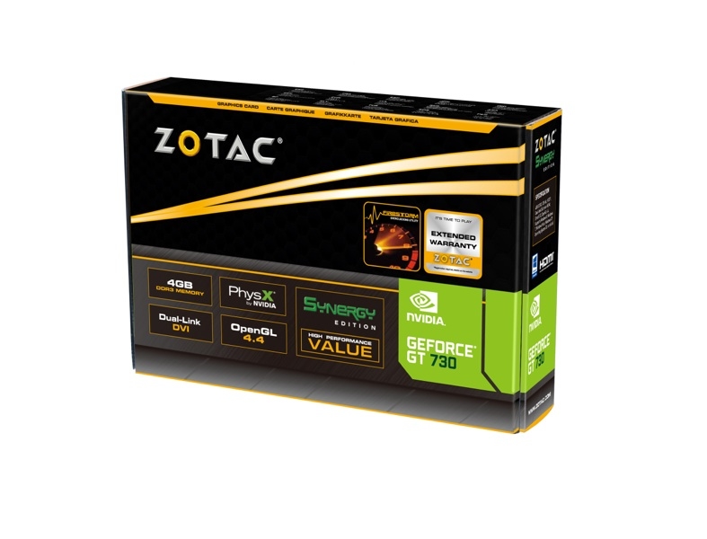 GeForce® GT 730 4GB DDR3 SYNERGY Edition