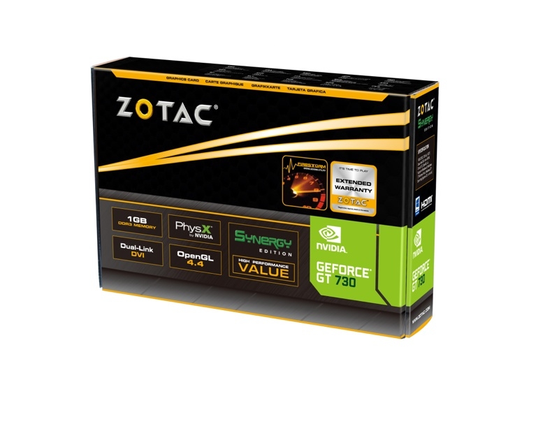 GeForce® GT 730 1GB DDR3 SYNERGY Edition