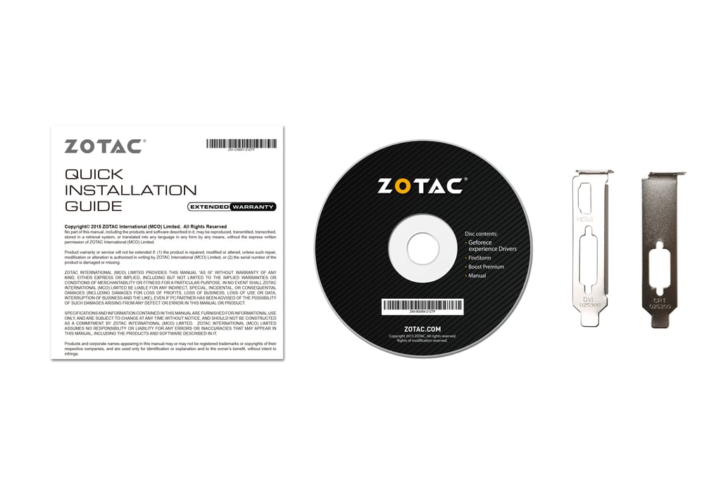 ZOTAC GeForce® GT 710 1GB PCIE x 1