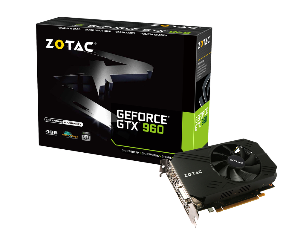Geforce Gtx 960 Single Fan 4gb Zotac