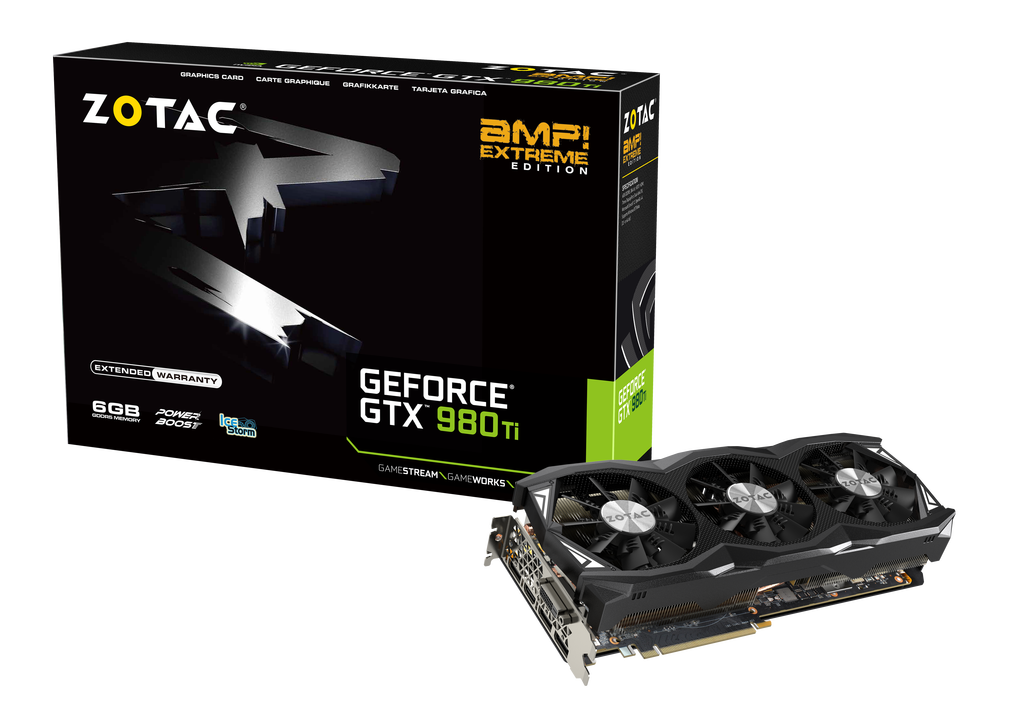 グラフィックボード・グラボ・ビデオカード zotc gtx980ti amp extreme GeForce® GTX 980 Ti AMP! Extreme | ZOTAC