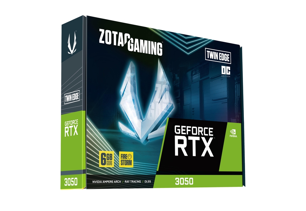 ZOTAC GAMING GeForce RTX 3050 6GB GDDR6 Twin Edge OC