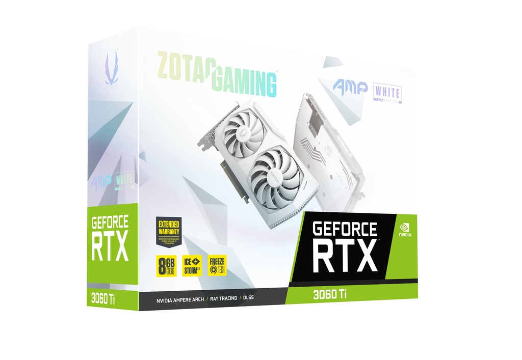 ZOTAC GAMING GeForce RTX 3060 Ti AMP White Edition LHR | ZOTAC