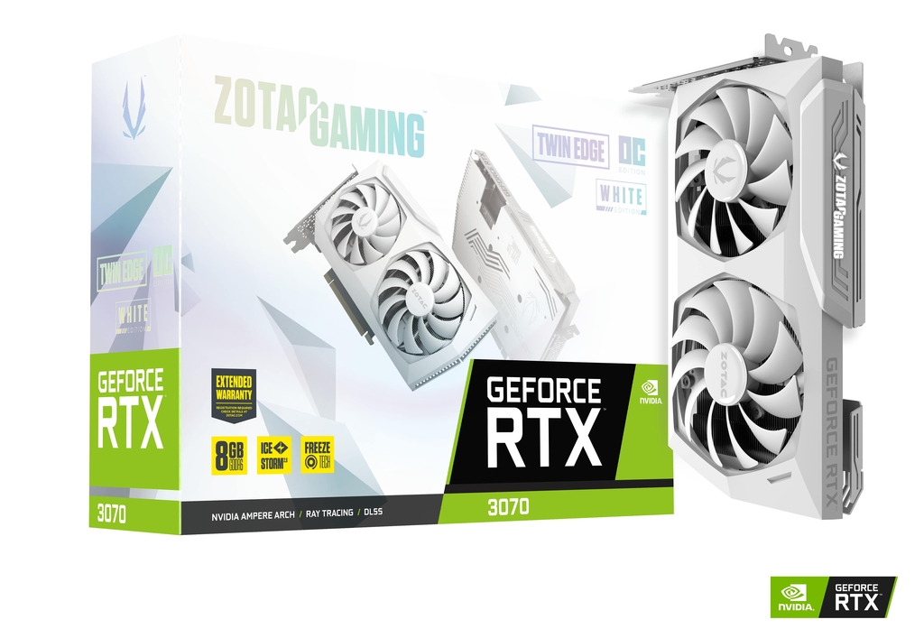 ZOTAC GAMING GeForce RTX 3070 Twin Edge OC White Edition LHR | ZOTAC