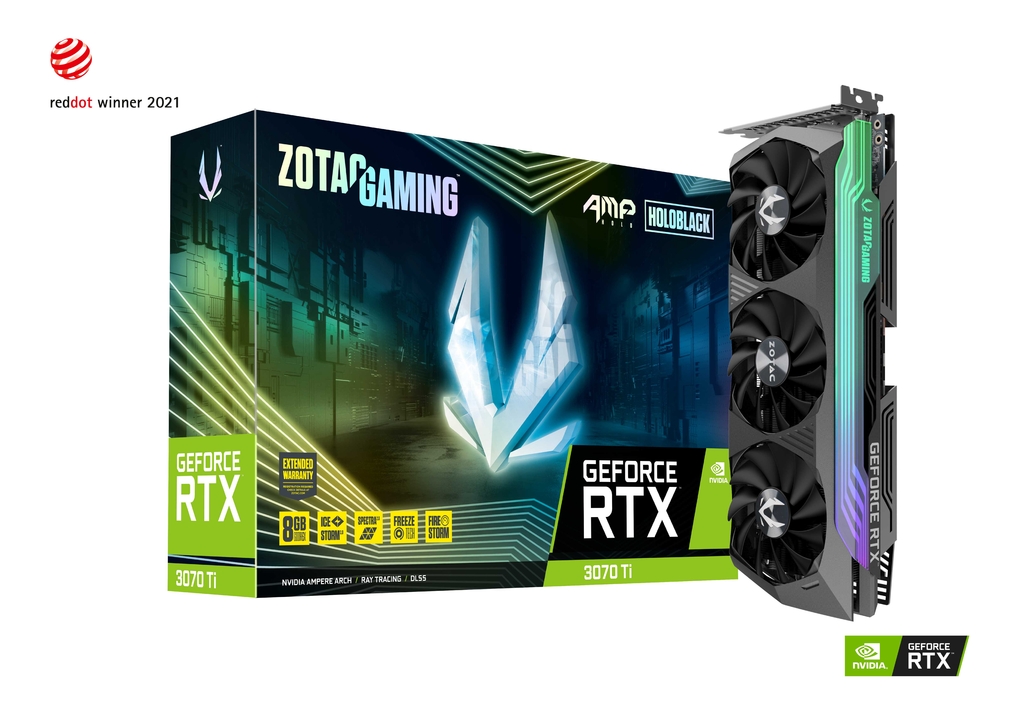 ZOTAC GAMING GeForce RTX 3070 Ti AMP Holo