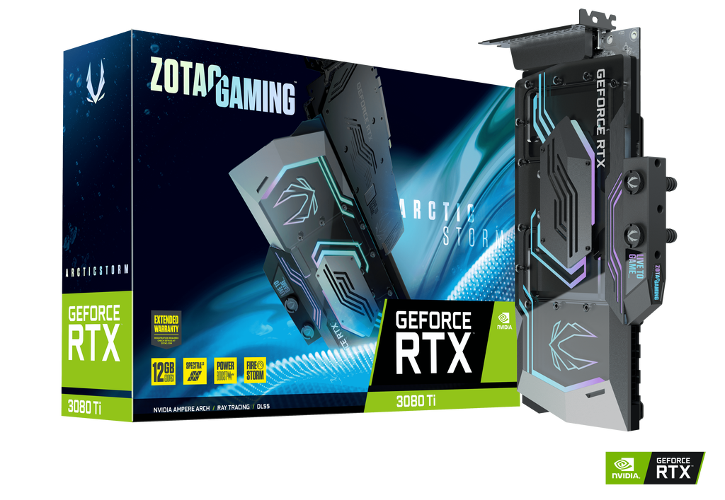 RTX 3080Ti Trinity OC 12GB + ウォーターブロック ZOTAC GAMING GeForce RTX 3080 Ti ArcticStorm | ZOTAC