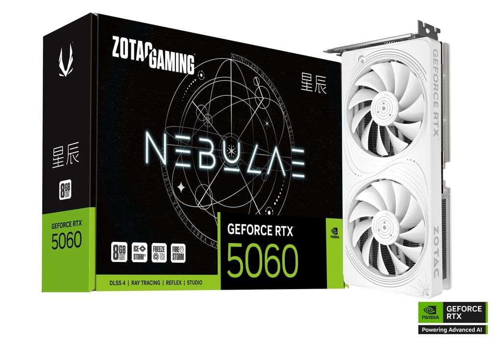 ZOTAC GAMING GEFORCE RTX 5060 8GB NEBULAE OC
