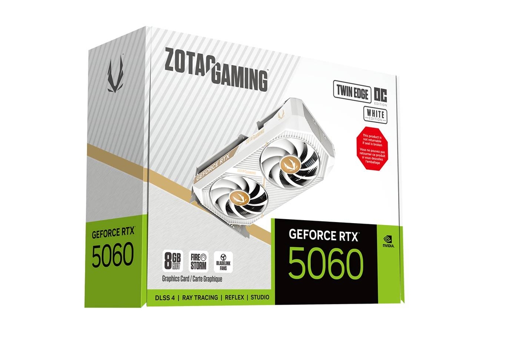 ZOTAC GAMING GeForce  RTX 5060 Twin Edge OC White Edition