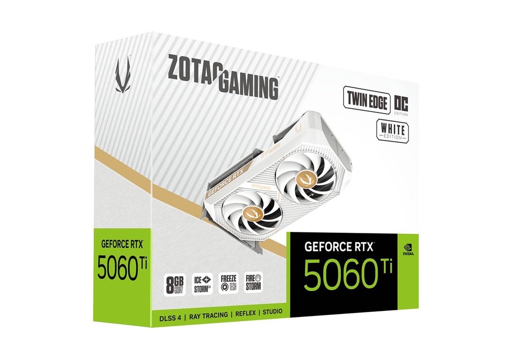 ZOTAC GAMING GeForce RTX 5060 Ti 8GB Twin Edge OC White Edition