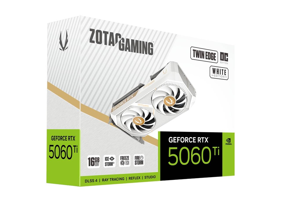 ZOTAC GAMING GeForce RTX 5060 Ti 16GB Twin Edge OC White