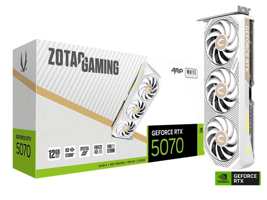 ZOTAC GAMING GeForce RTX 5070 AMP White Edition | ZOTAC