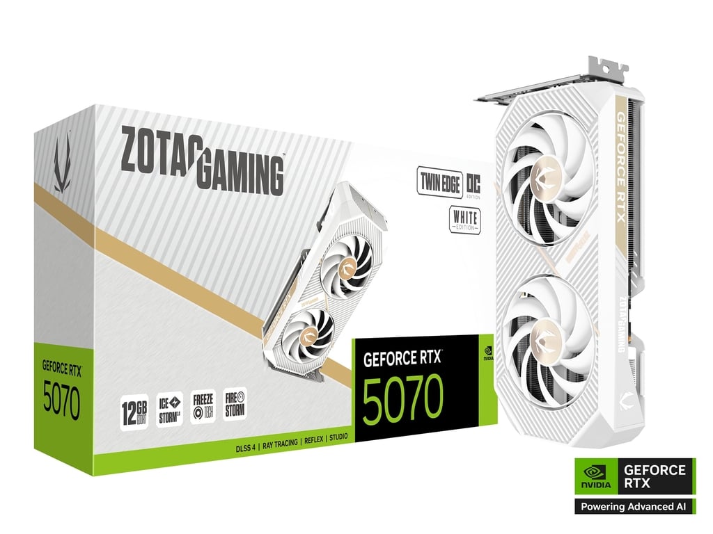 ZOTAC GAMING GeForce RTX 5070 Twin Edge OC White Edition | ZOTAC