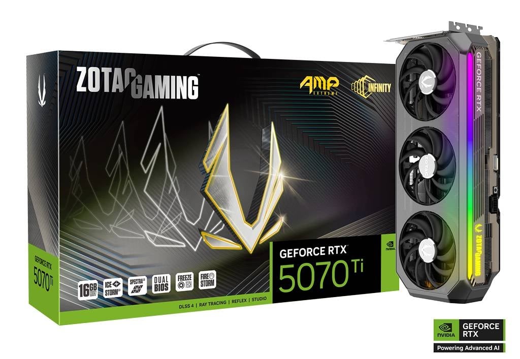 ZOTAC GAMING GeForce RTX 5070 Ti AMP Extreme INFINITY